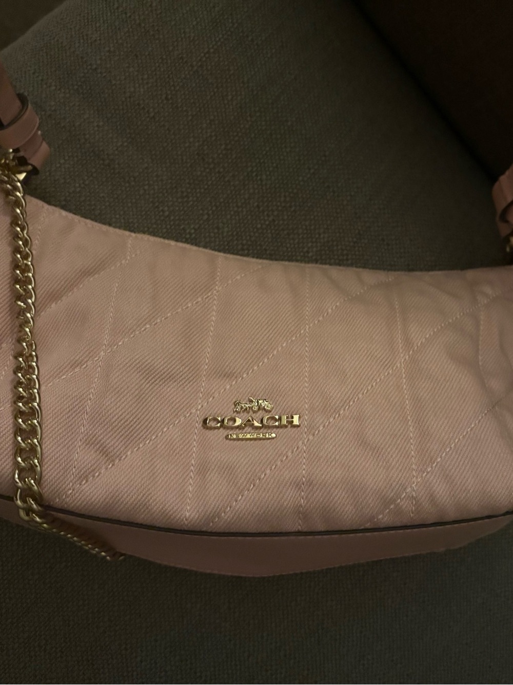 💖SPOTLIGHT💖Coach Pink Denim Caitlin Bag - Picture 4 of 7